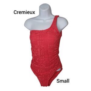 Women's Swimsuit One Piece PINK Swim Wear Sexy One Shoulder Swimsuit Small NWT